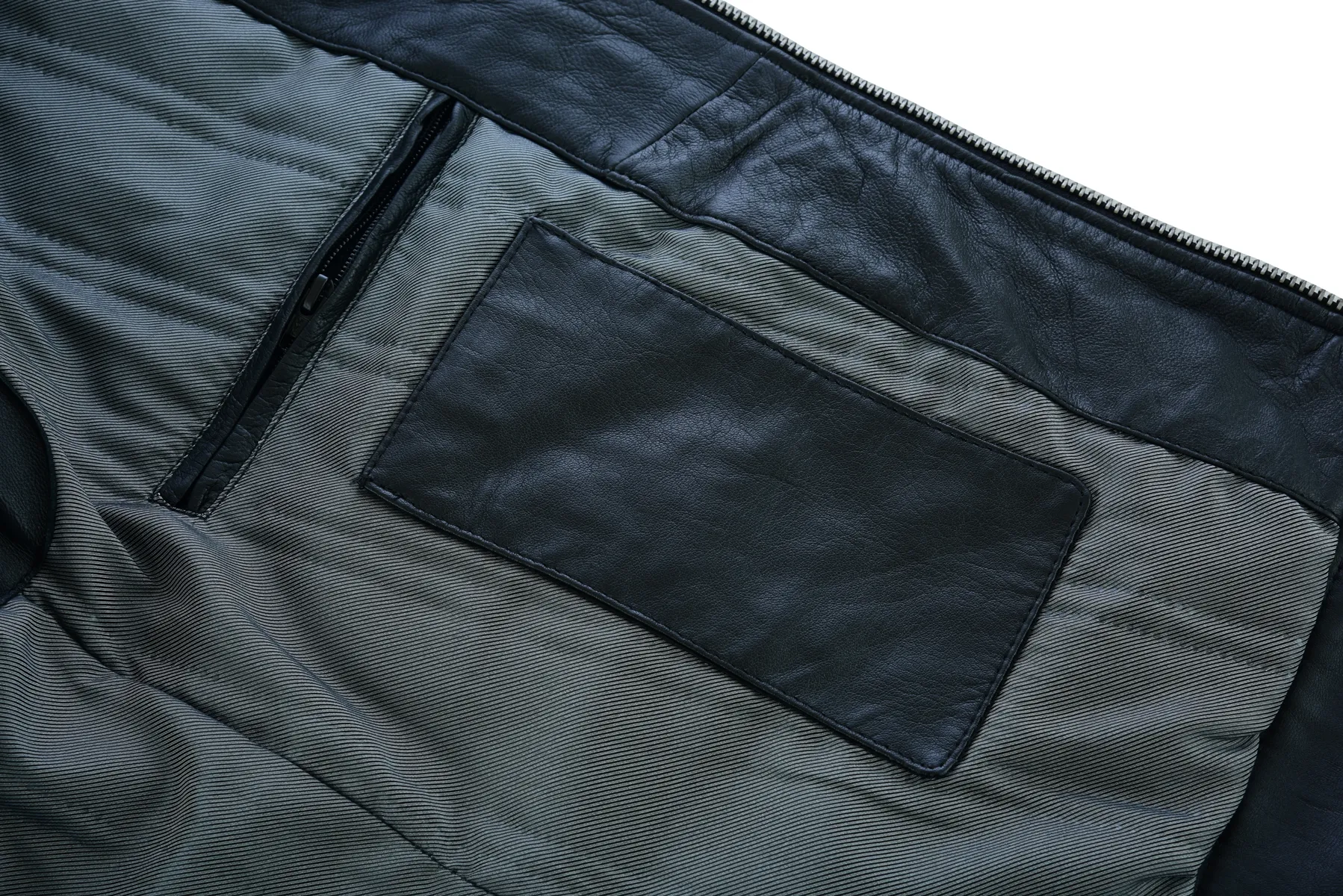 Vance Leather Men's Cafe Racer Gatsby Black Waxed Lambskin Motorcycle Leather Jacket
