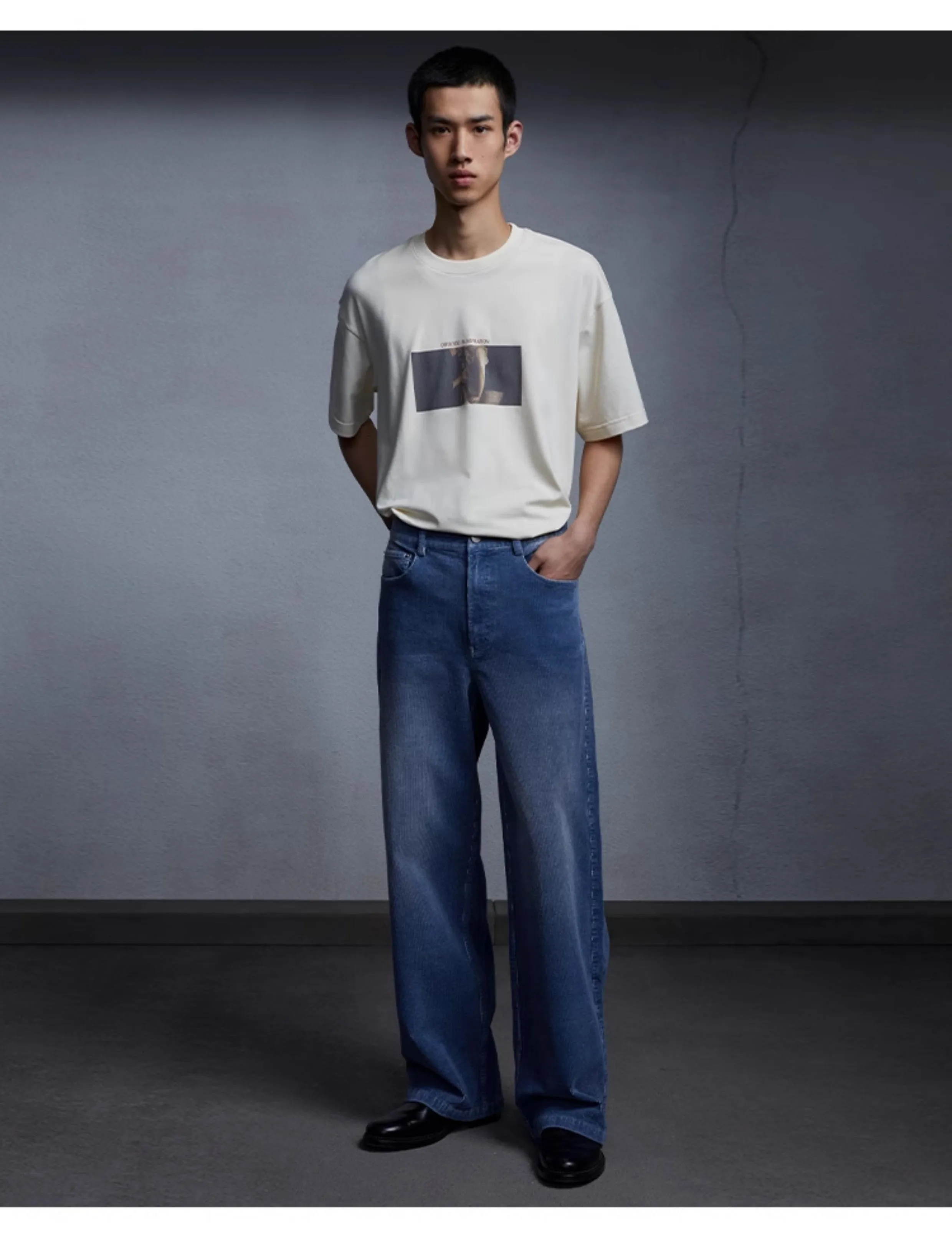 Vintage wash casual pants