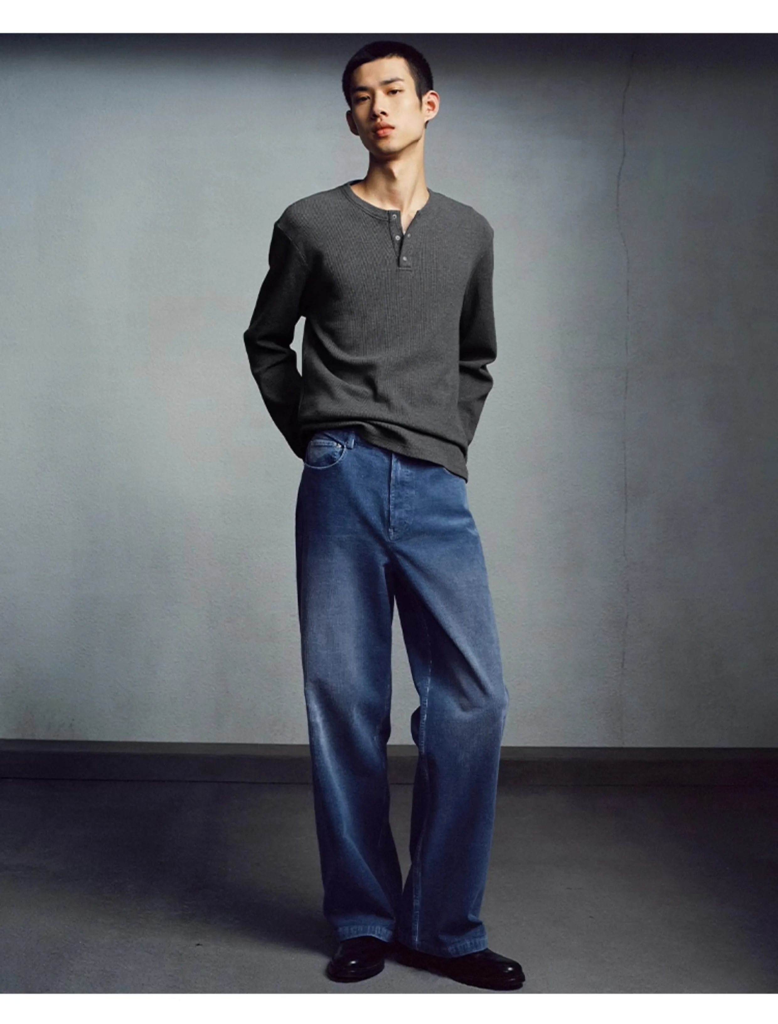 Vintage wash casual pants