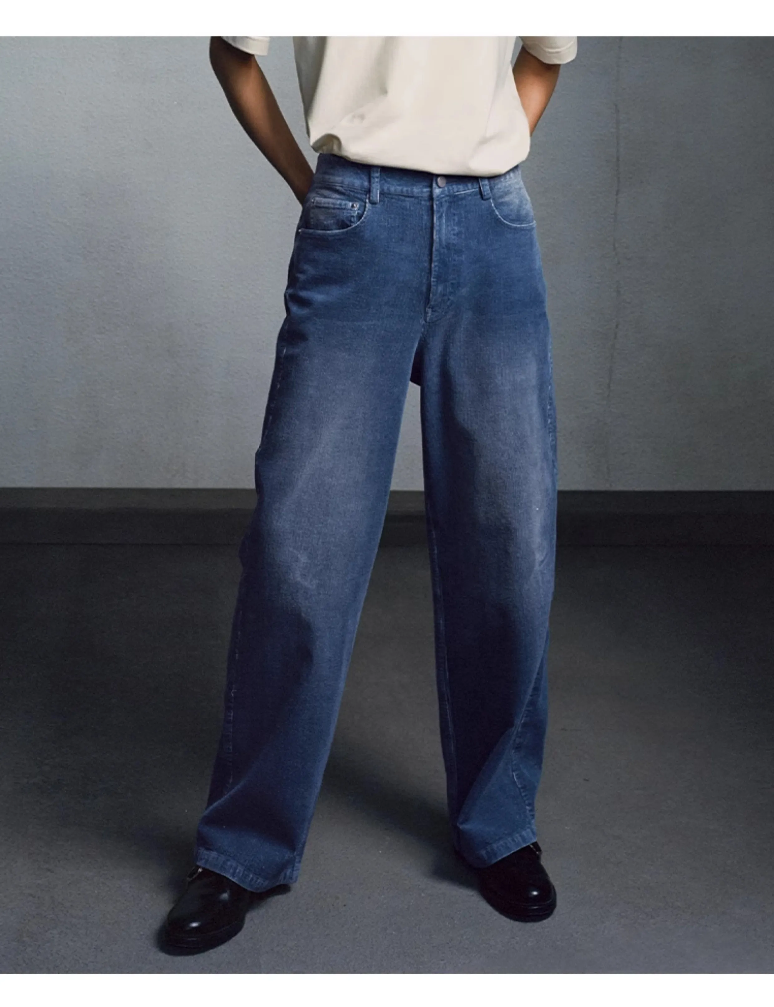 Vintage wash casual pants