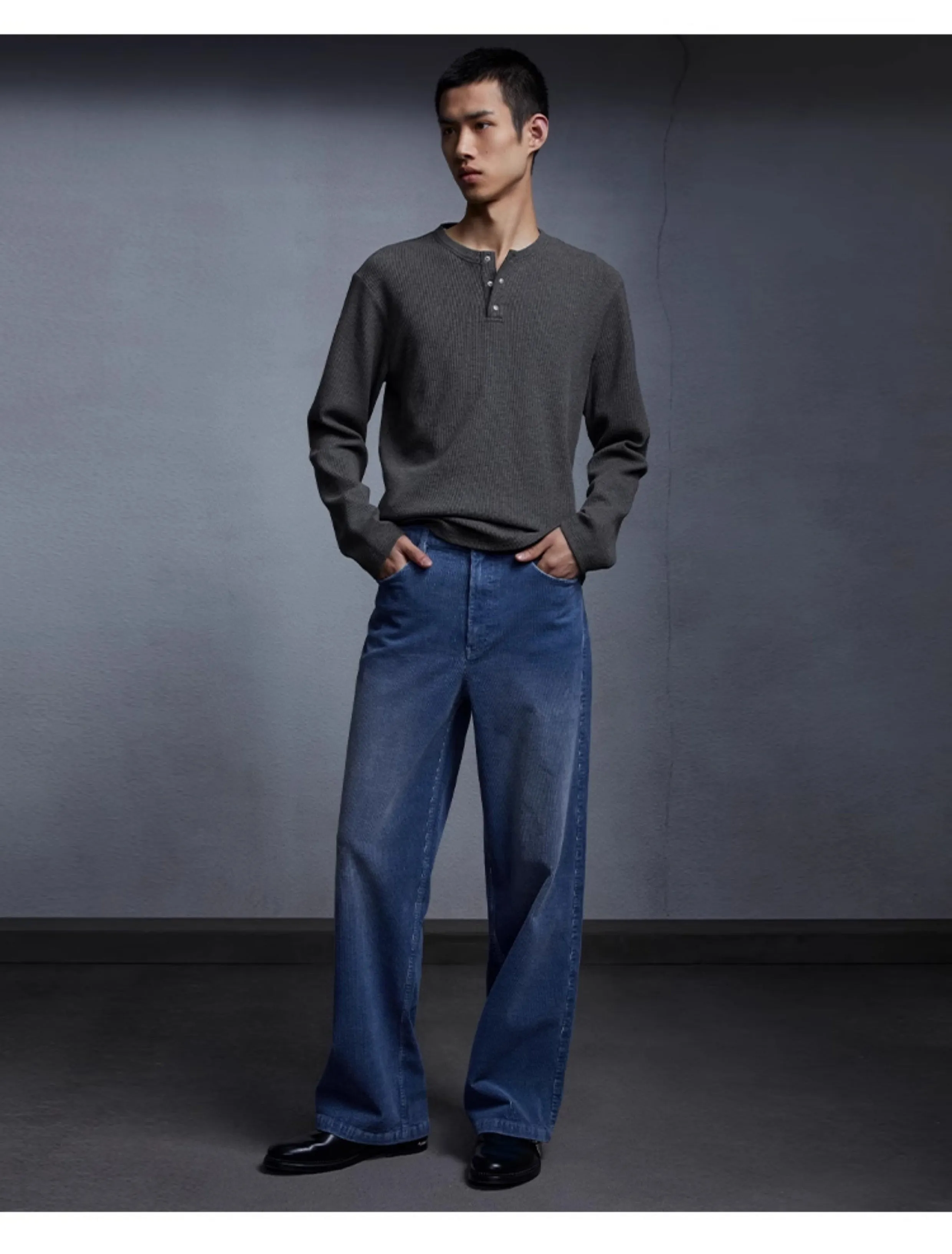 Vintage wash casual pants