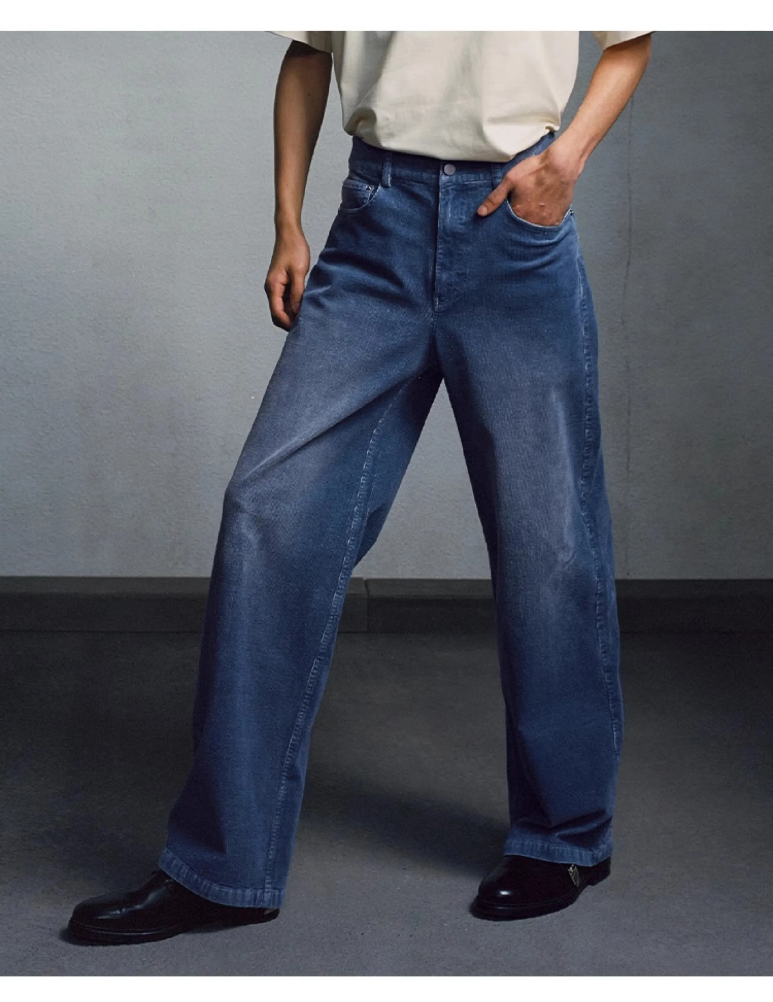 Vintage wash casual pants