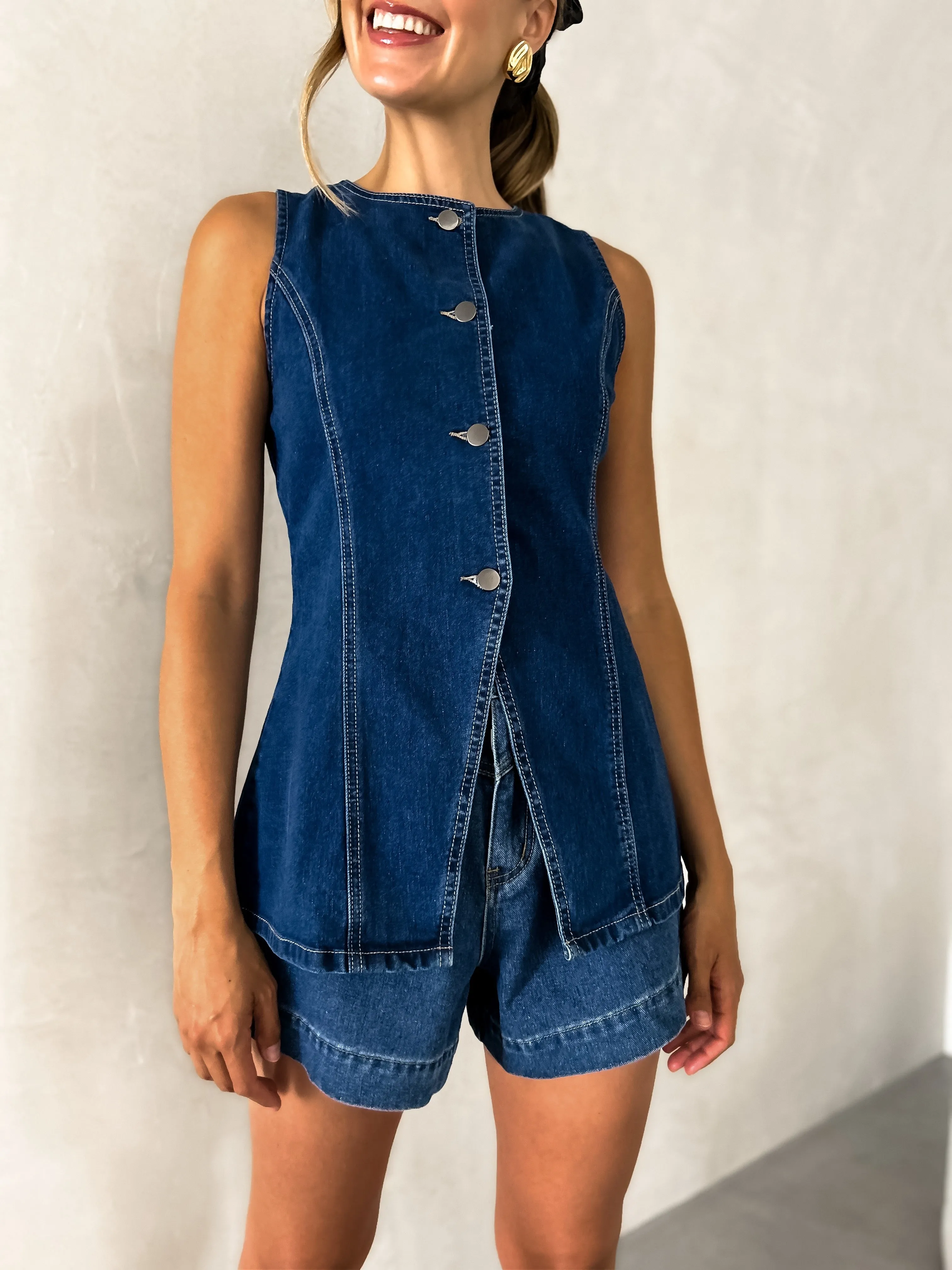 YASMIN Denim Vest