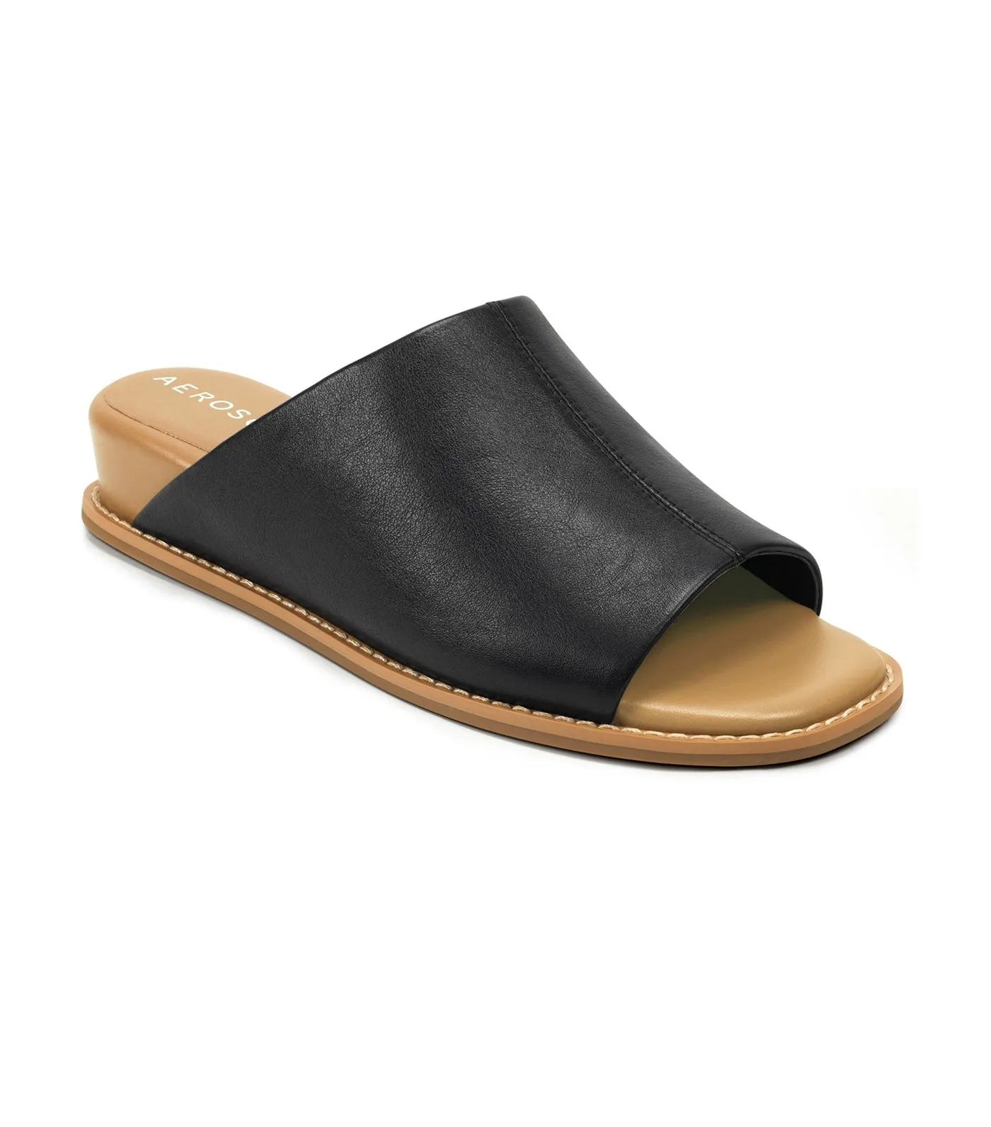 Yorketown Wedge Leather Black